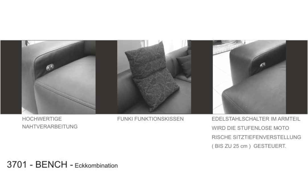Eckgarnitur 3701 - BENCH