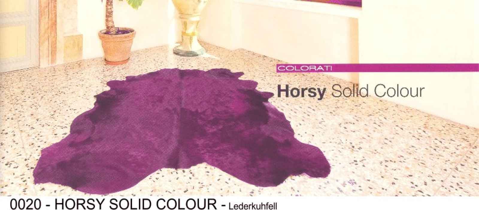 Lederkuhfell 0020 Vicenza Pelli HORSY SOLID COLOUR